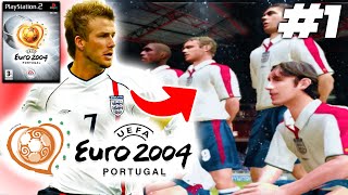 UEFA Euro 2004 PS2 England Playthrough 1  GROUP MATCH vs FRANCE [upl. by Gardiner]