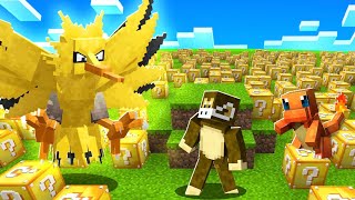 I Opened 100 LUCKY BLOCKS in Minecraft Cobblemon [upl. by Gainer330]