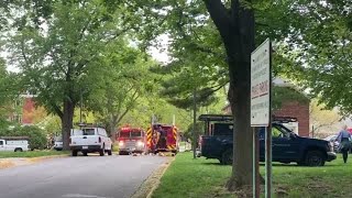 WATCH NOW Rock Island firefighters pack up after responding to a fire at Augustana College [upl. by Cawley]