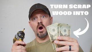 5 easy wood scrap projects for side hustle cash [upl. by Suravaj]