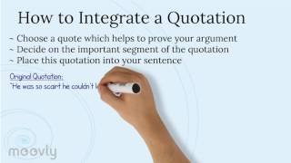 Integrating Quotes in Essays [upl. by Whiney]