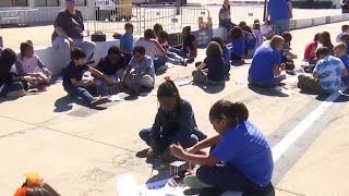 Local students apply STEM at the Martinsville Speedway [upl. by Mattox]