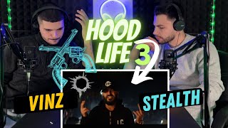 Vinz ft Stealth  Hood Life 3  REACTION [upl. by Anerec]