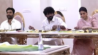 Dhanush பக்கம் திரும்பத Nayanthara 🫣 Vignesh Shivan At Idly Kadai Producer Akash Baskaran Wedding [upl. by Eoz]