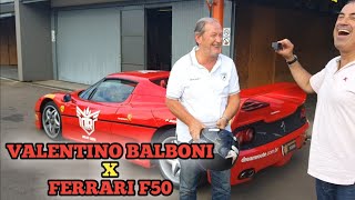 VALENTINO BALBONI PILOTANDO UMA FERRARI F50  CVBR 282 [upl. by Suolevram]