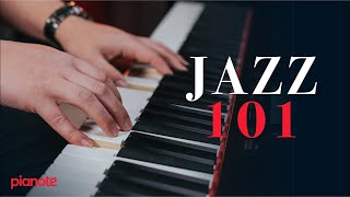 Jazz Piano 101 Beginner Piano Lesson [upl. by Aicsila]