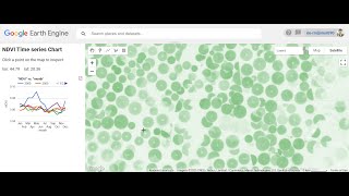 Google Earth Engine Web Application to monitor monthly amp Yearly NDVI time series on Agriculture land [upl. by Binny]