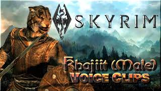 All Khajiit Male Voice Clips • The Elder Scrolls V Skyrim Voice Lines • 2011 [upl. by Gareth]