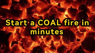 Start a COAL fire in minutes [upl. by Nylassej]