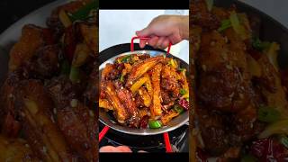 Dry pot chicken wings are super delicious youtubeshorts shorts [upl. by Elleret749]