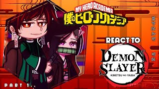 quotMHA react to Demon Slayerquot  Made By ItzMaeツ [upl. by Taddeo634]