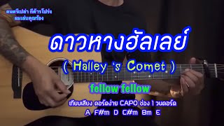 ดาวหางฮัลเลย์  Halley’s Comet   fellow fellow ดนตรีเปล่า กีต้ารโปร่ง ผมเล่นคุณร้อง BY popnice [upl. by Assirak]