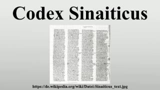 Codex Sinaiticus [upl. by Iht]