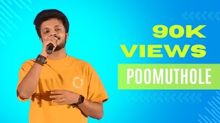 Poomuthole Song  Joseph Malayalam Movie Live Performance At Dubai  MEDIA 7 kerala [upl. by Anoirb992]