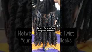 Dreadlocks 💢 Young Mens Retwist amp Two Strand Twist shorts [upl. by Niro978]