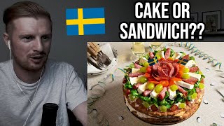 Reaction To Smörgåstårta Swedish Cuisine [upl. by Andris]