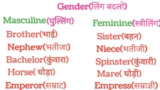 Gender। Gender for Kids। Gender in English Grammar [upl. by Edaw]