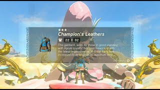 Get Champions Leather  Strongest Armor  quest and also upgrade it in Zelda  Tears of the Kingdom [upl. by Eliott]