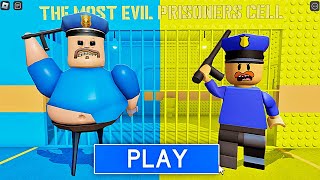 ROBLOX obby gameplay lego barry PRISON RUN [upl. by Yellhsa148]