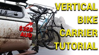 Vertical Bike Rack Build  Step by Step Guide with Measurements  DIY Tutorial [upl. by Maryly]