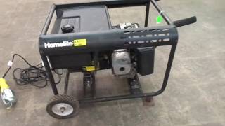 North Auctions NA7653 Homelite Generator 8HP 4400 Watts [upl. by Anitsrhc]