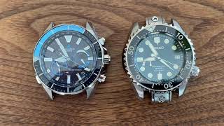 Oceanus OCWP2000 Divers and Seiko MarineMaster 600 GMT MM600 SBDB001  Side By Side Comparison [upl. by Liggitt]