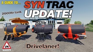 MOD UPDATE SYNTRAC DriveLaner Farming Simulator 19 PS4 Review Modhub [upl. by Nobie263]