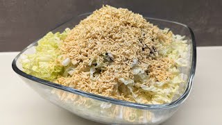 Salat mit Chinakohl und vielen Kernen ❤️ sowas von lecker und einfach Salat Rezepte [upl. by Paddy241]