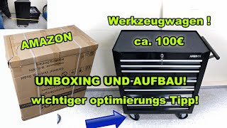 Werkzeugwagen von Amazon im Test  Erfahrungsbericht  AREBOS   wichtiger Optimierung´s Tipp [upl. by Bobine]