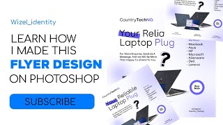 Learn how I created this creative flyer design on Photoshop 💯 flyer design tutorial for beginners [upl. by Cohleen550]