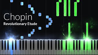 Étude in C minor Opus 10 No 12 Revolutionary  Chopin Piano Tutorial Synthesia [upl. by Magna466]