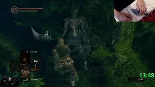 Using 1 HAND to beat DARK SOULS at LEVEL 1 [upl. by Leilah]