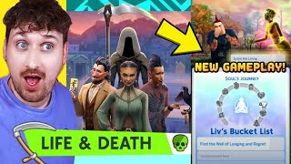 OFFICIAL Life and Death Expansion Pack THE SIMS 4 Reaction NEW TS4 Gameplay [upl. by Hsuk]