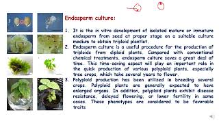 Plant Endosperm culture [upl. by Annav]