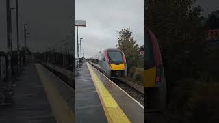 Greater Anglia flirt unit departs Sheringham railway trainspotting greateranglia [upl. by Anazus]