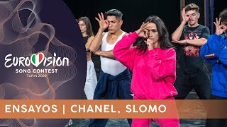 CHANEL ensaya SLOMO con KYLE HANAGAMI para EUROVISIÓN 2022  ENTREVISTA [upl. by Gina]