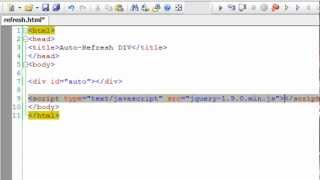 AutoRefresh Specific HTML Section using jQuery [upl. by Edlyn382]