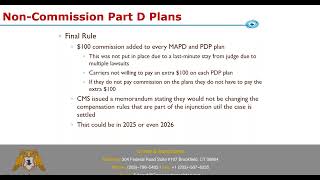 How to handle noncommission Part D plans [upl. by Bonney]