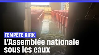 Tempête Kirk  LAssemblée nationale sous les eaux shorts [upl. by Raul]