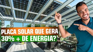 😮PAINEL SOLAR fotovoltaico BIFACIAL funciona até no telhado [upl. by Nodnek374]