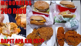 McDONALDS 200 RIBU CHALLENGE [upl. by Alatea178]