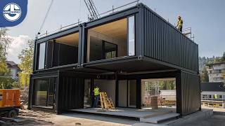 Building a 2Floor Shipping Container Home with a Terrace Start to Finish mlgkontejneri3283‬ [upl. by Iatnohs]