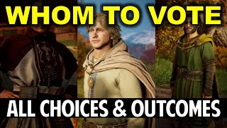 Vote for Ealdorman of Lincolnscire Hunwald Aelfgar or Herefrith  Choices amp Outcomes  AC Valhalla [upl. by Leahcimnaes]