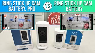 Ring Stick Up Cam vs Stick Up Cam Pro Battery Security Cameras COMPARISON [upl. by Klayman259]