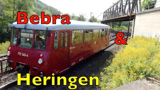 Ferkeltaxi Sonderfahrt in Bebra und HeringenWerra mit ENB Eisenbahn Nostalgiefahrten Bebra eV [upl. by Llertnor]