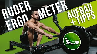 Concept2 Ruderergometer aufbauen  ANLEITUNG  Richtig RUDERN LERNEN  STRONGMOVE® Indoor Rowing [upl. by Hachmin]