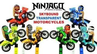 Ninjago Skybound Airjitzu Motorcycles Unofficial BOOTLEGO KnockOff Set 34 w Lloyd Jay Kai amp Zane [upl. by Tibold]