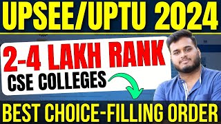 AKTU Counselling 2024  Best Preference Order At 24 Lakh Rank  UPSEE 2024 Choicefilling upsee [upl. by Andert589]