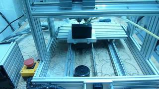 CNC Mini Muscle Machine cutting slots and holes in electronic project box [upl. by Luamaj]