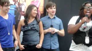 Part of the cast of Glee qampa in Natick Massachusetts [upl. by Kemp]